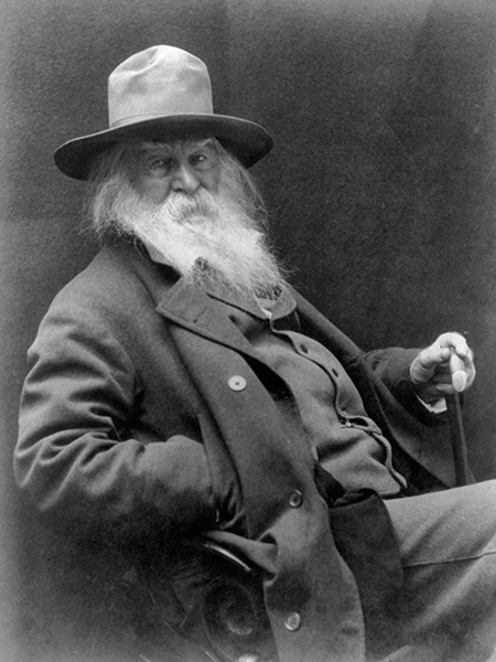 Walt Whitman, 1887. Copyright Alamy